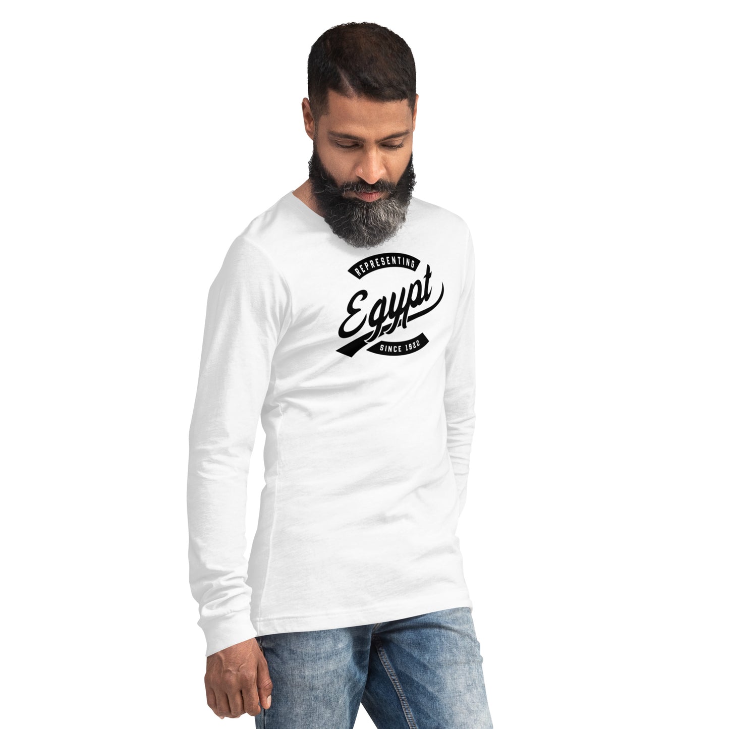 Black professional wearing African diaspora long sleeve t-shirt