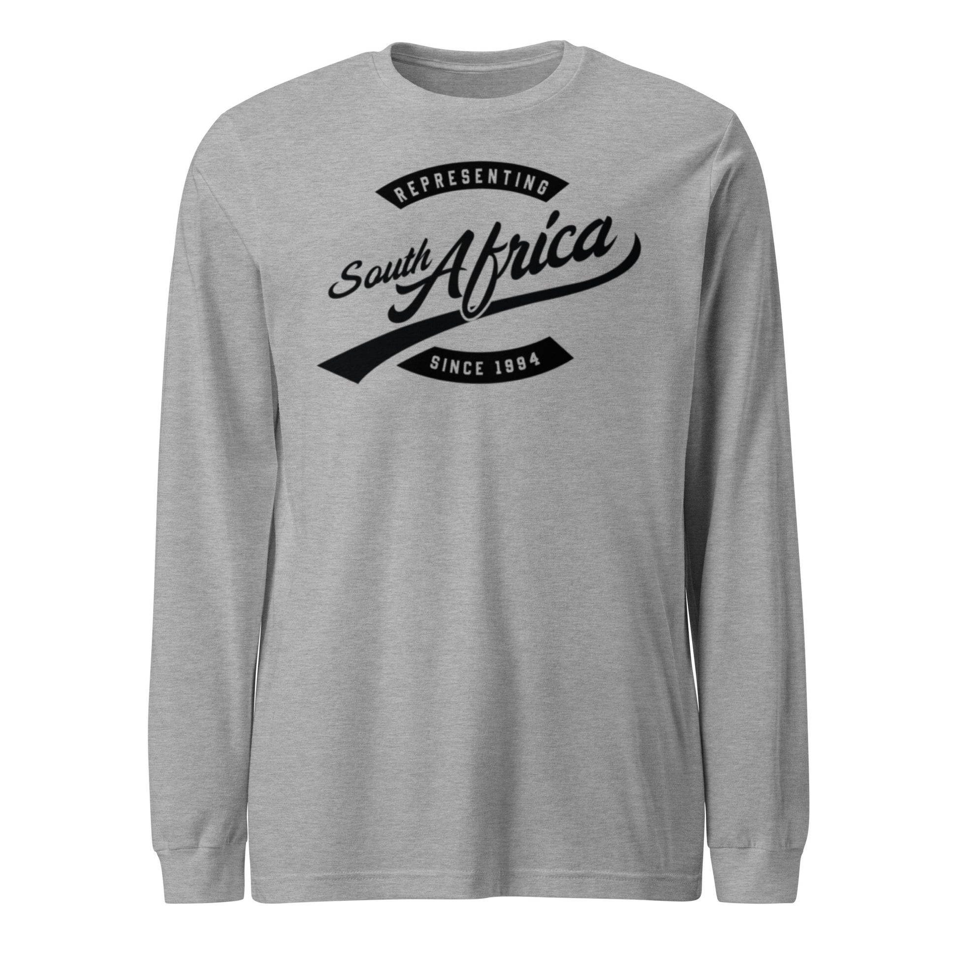 Black professional wearing African diaspora long sleeve t-shirt