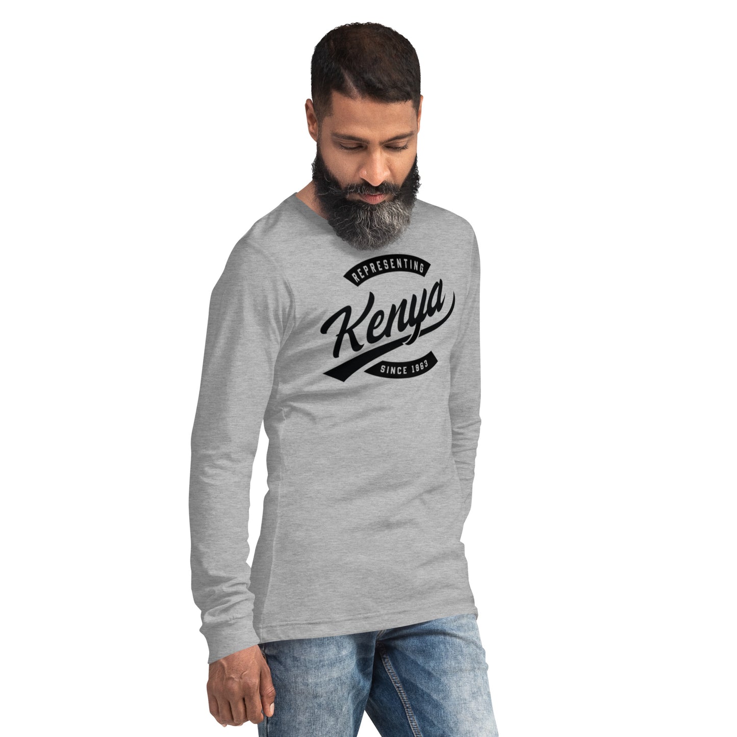 Black professional wearing African diaspora long sleeve t-shirt