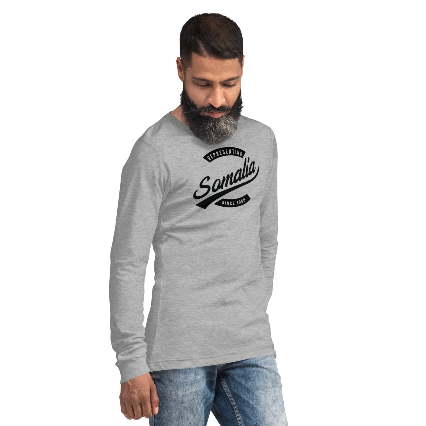 Black professional wearing African diaspora long sleeve t-shirt