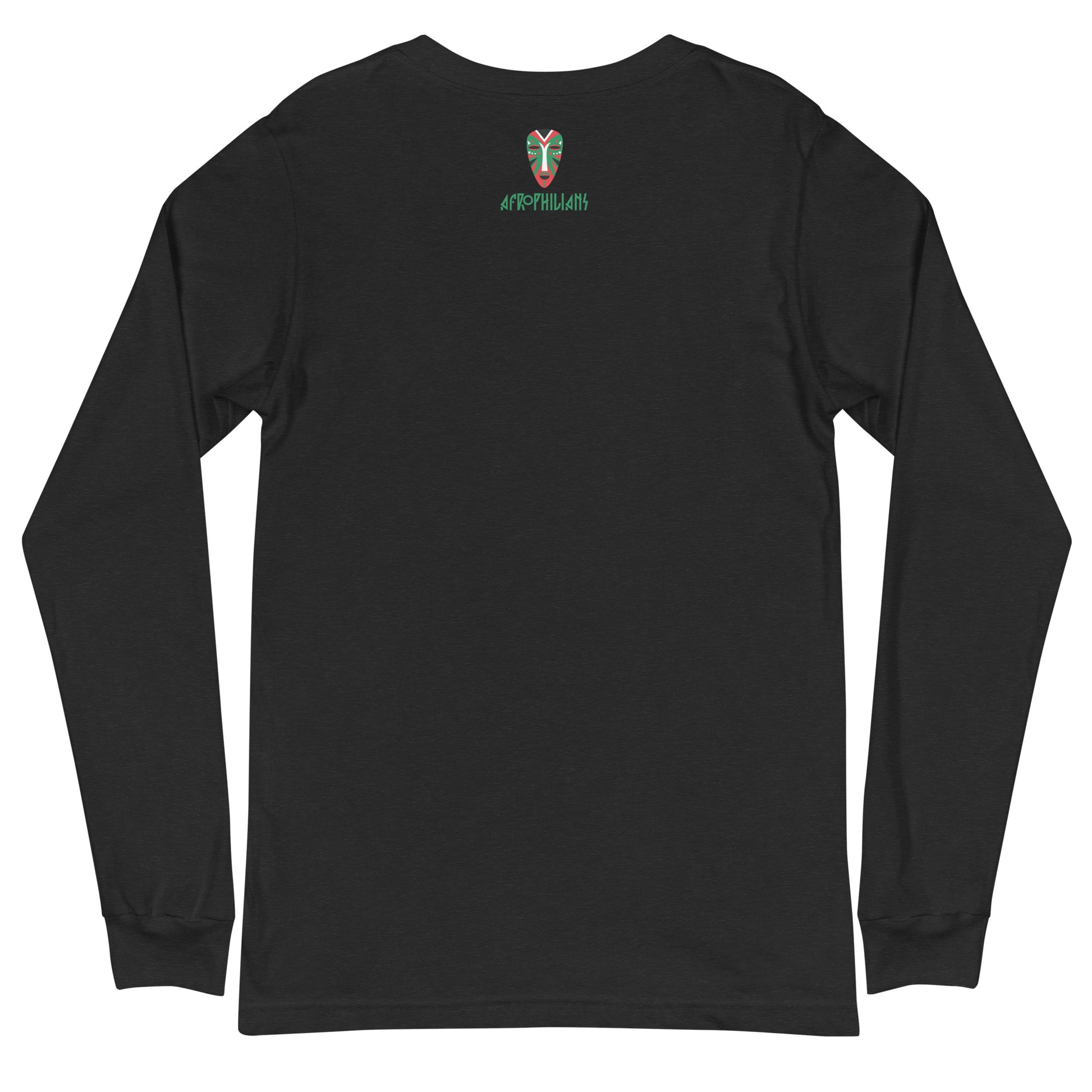 Black professional wearing African diaspora long sleeve t-shirt