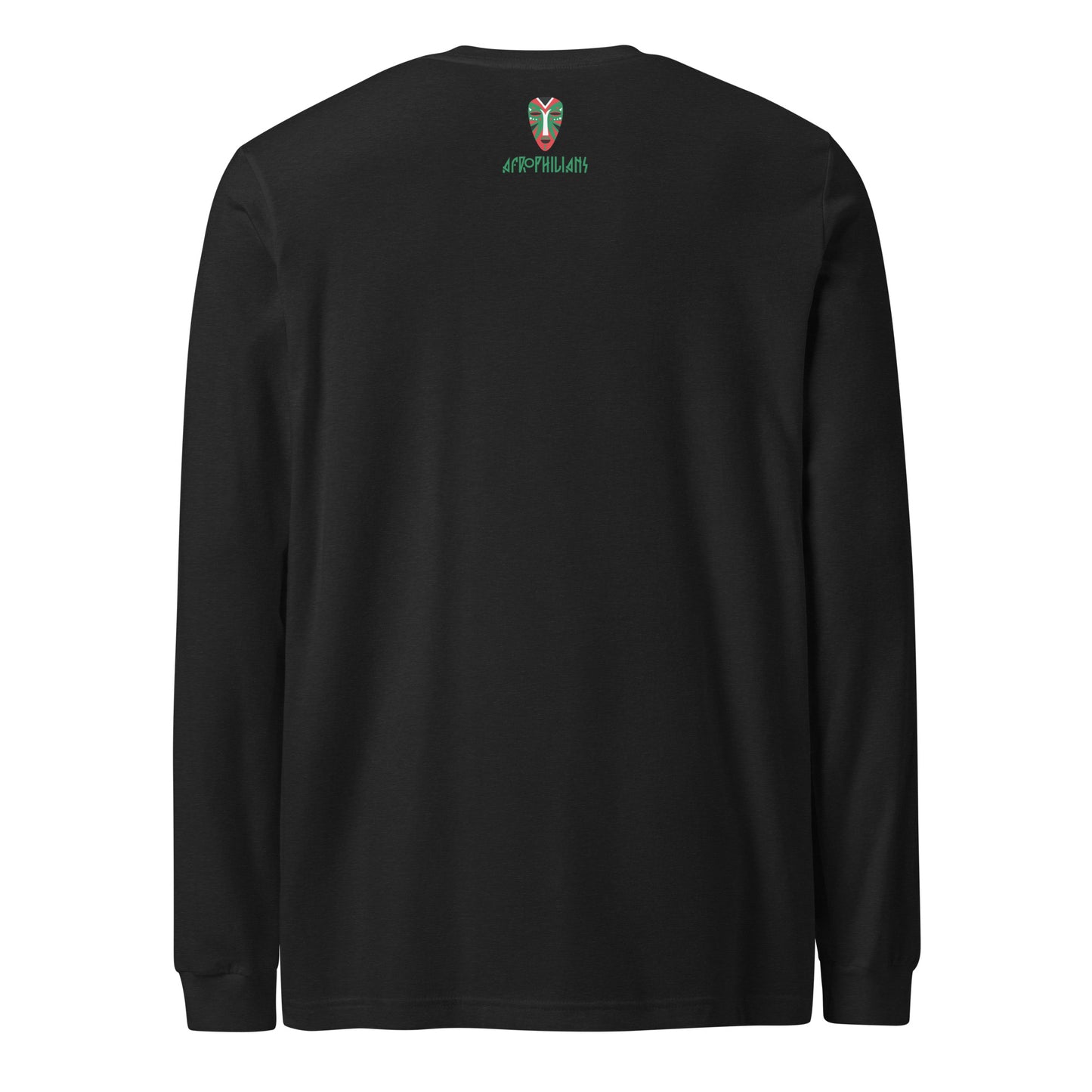 Black professional wearing African diaspora long sleeve t-shirt