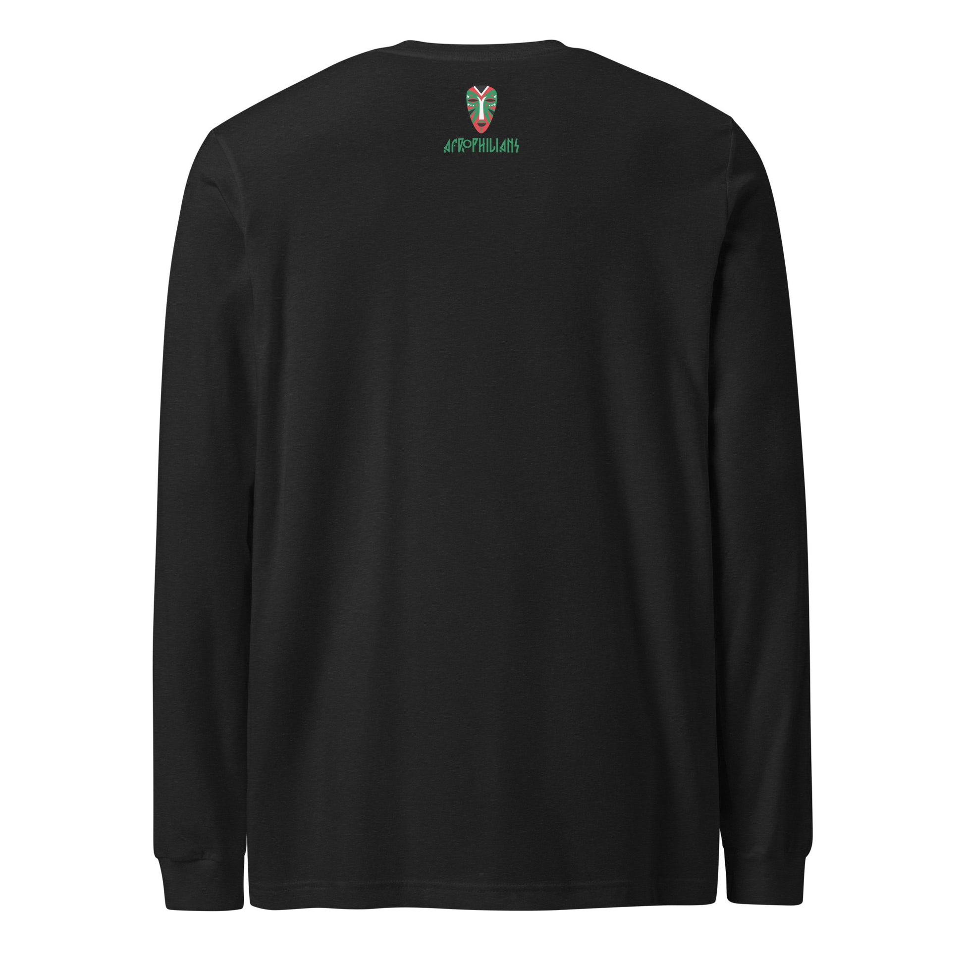 Black professional wearing African diaspora long sleeve t-shirt