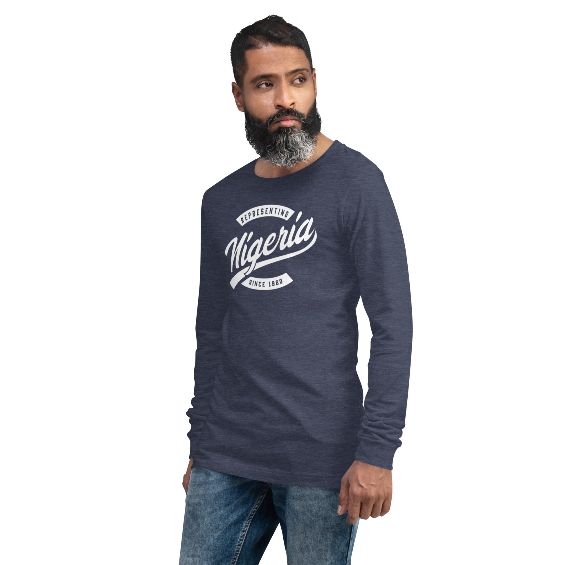 Black professional wearing African diaspora long sleeve t-shirt