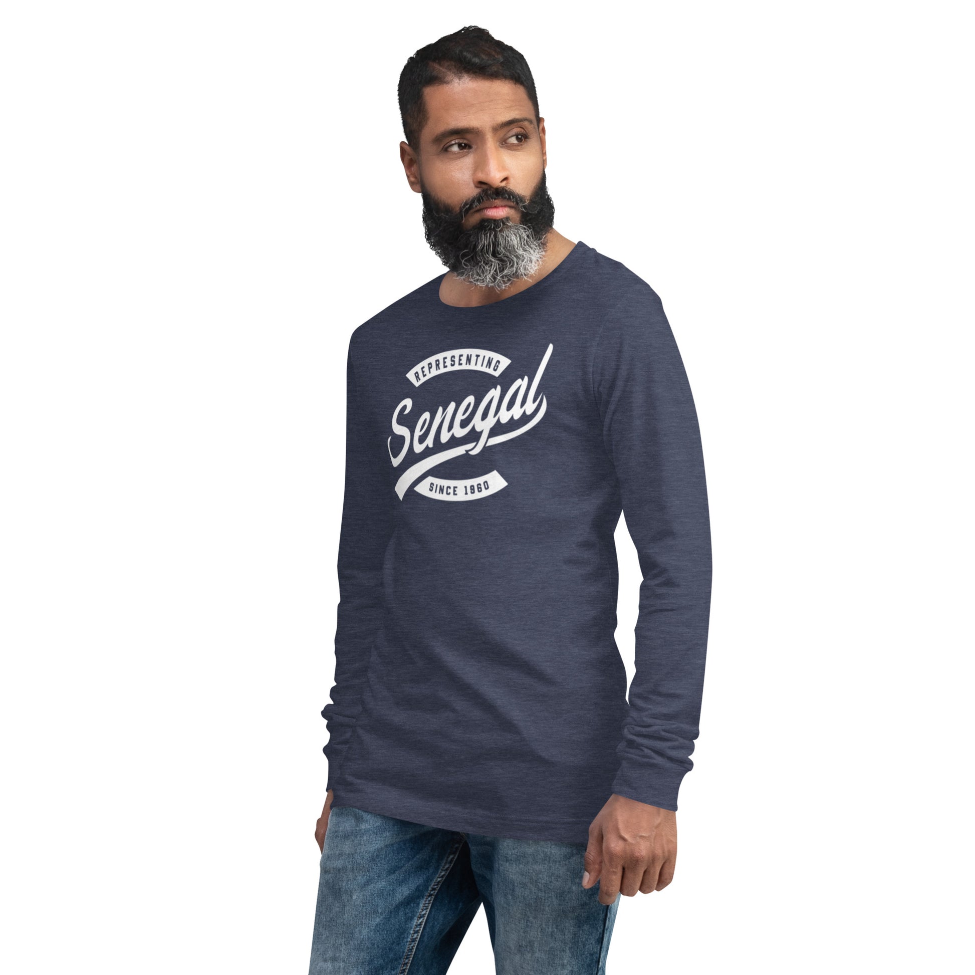 Black professional wearing African diaspora long sleeve t-shirt