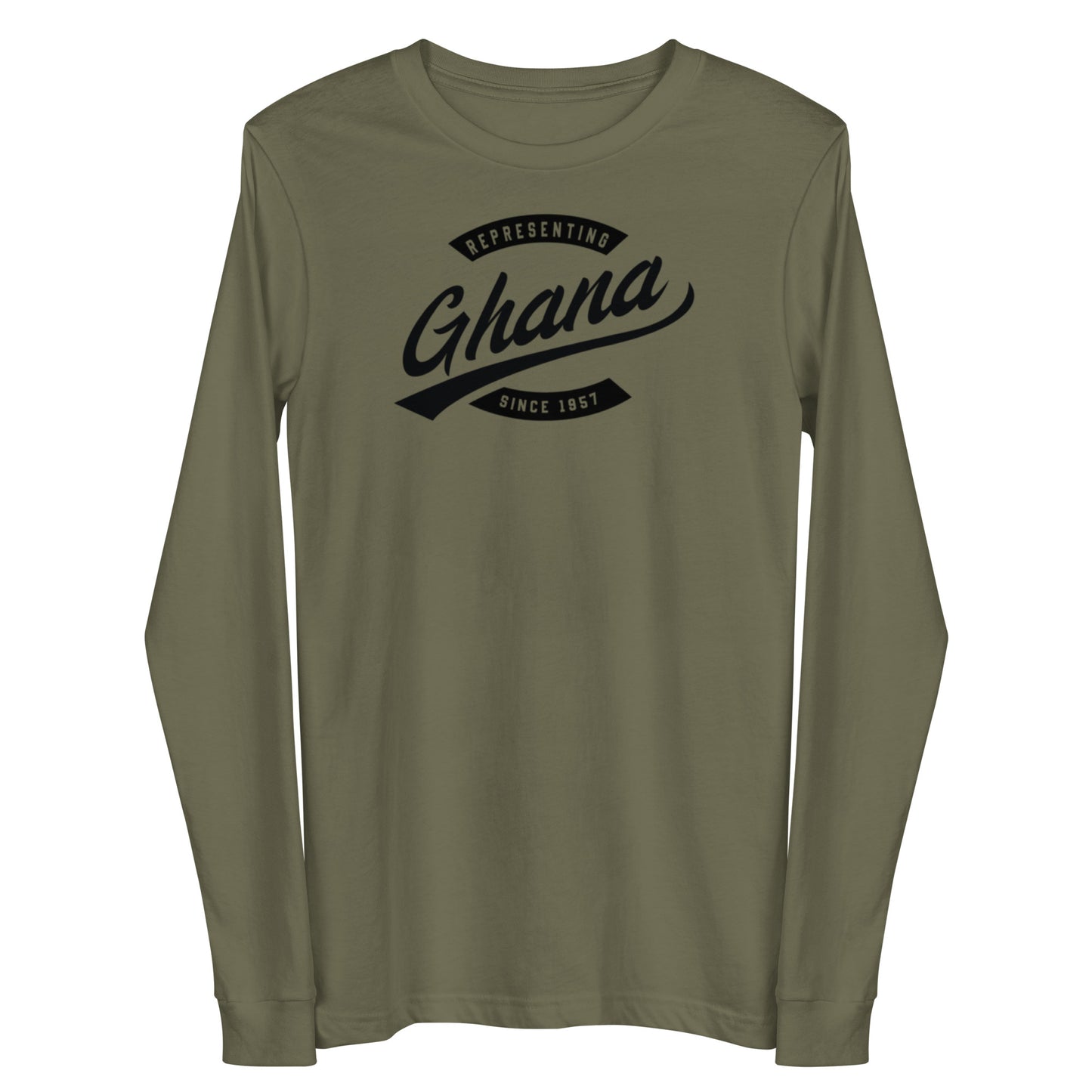 Black professional wearing African diaspora long sleeve t-shirt