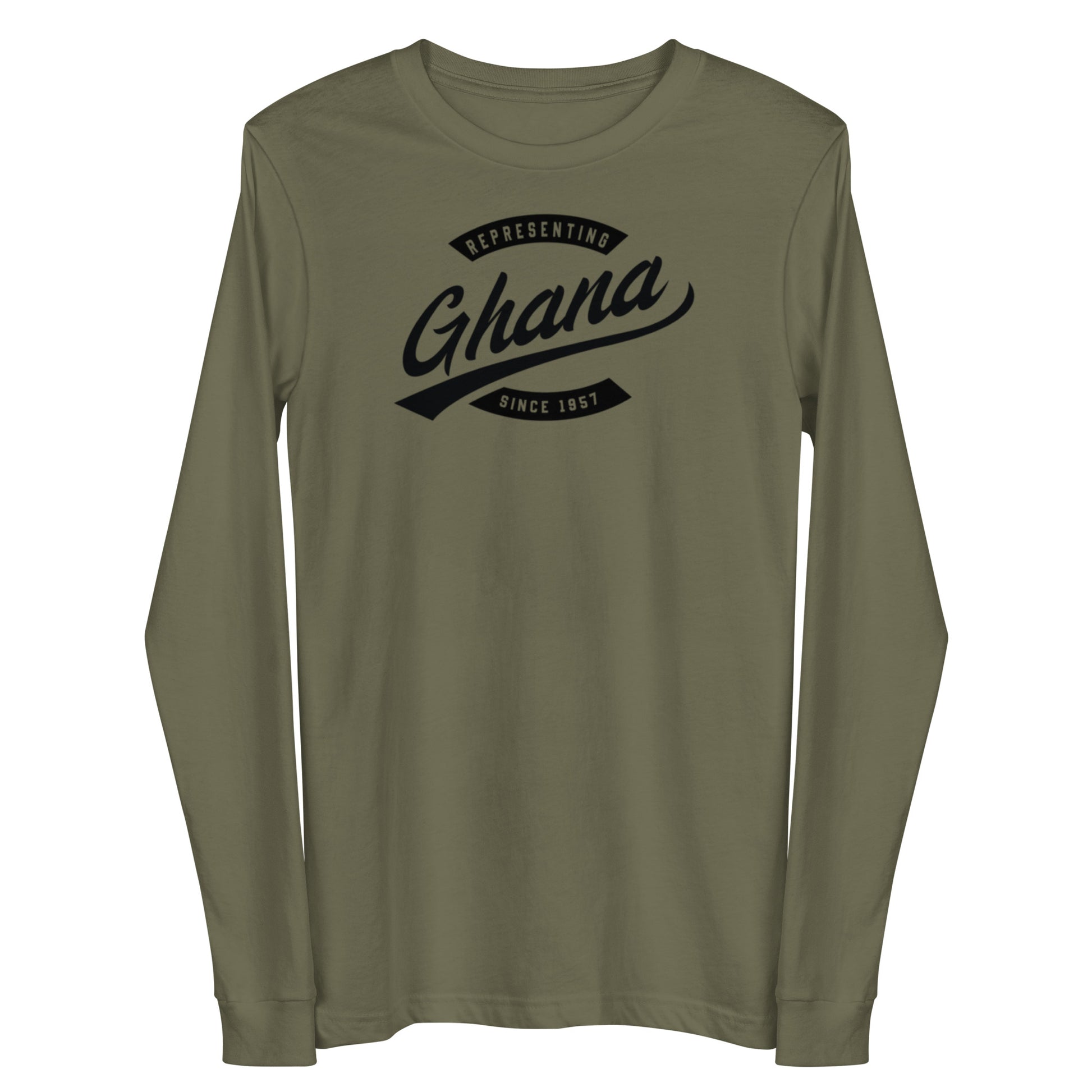 Black professional wearing African diaspora long sleeve t-shirt