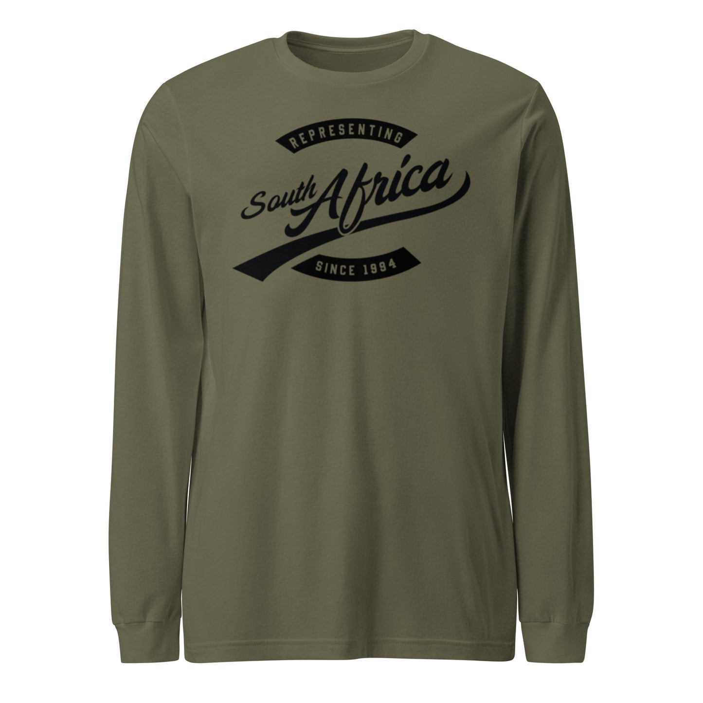 Black professional wearing African diaspora long sleeve t-shirt