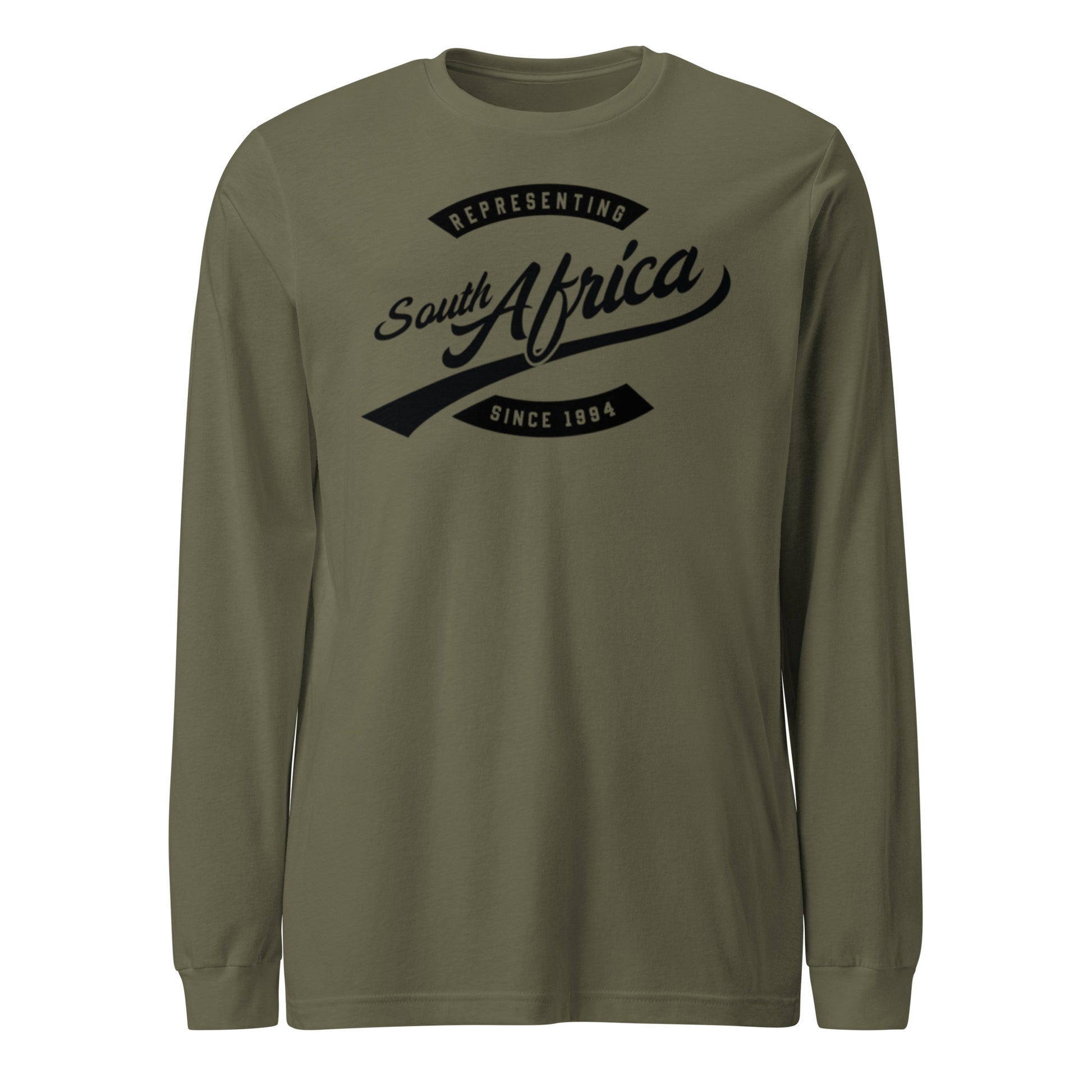 Black professional wearing African diaspora long sleeve t-shirt