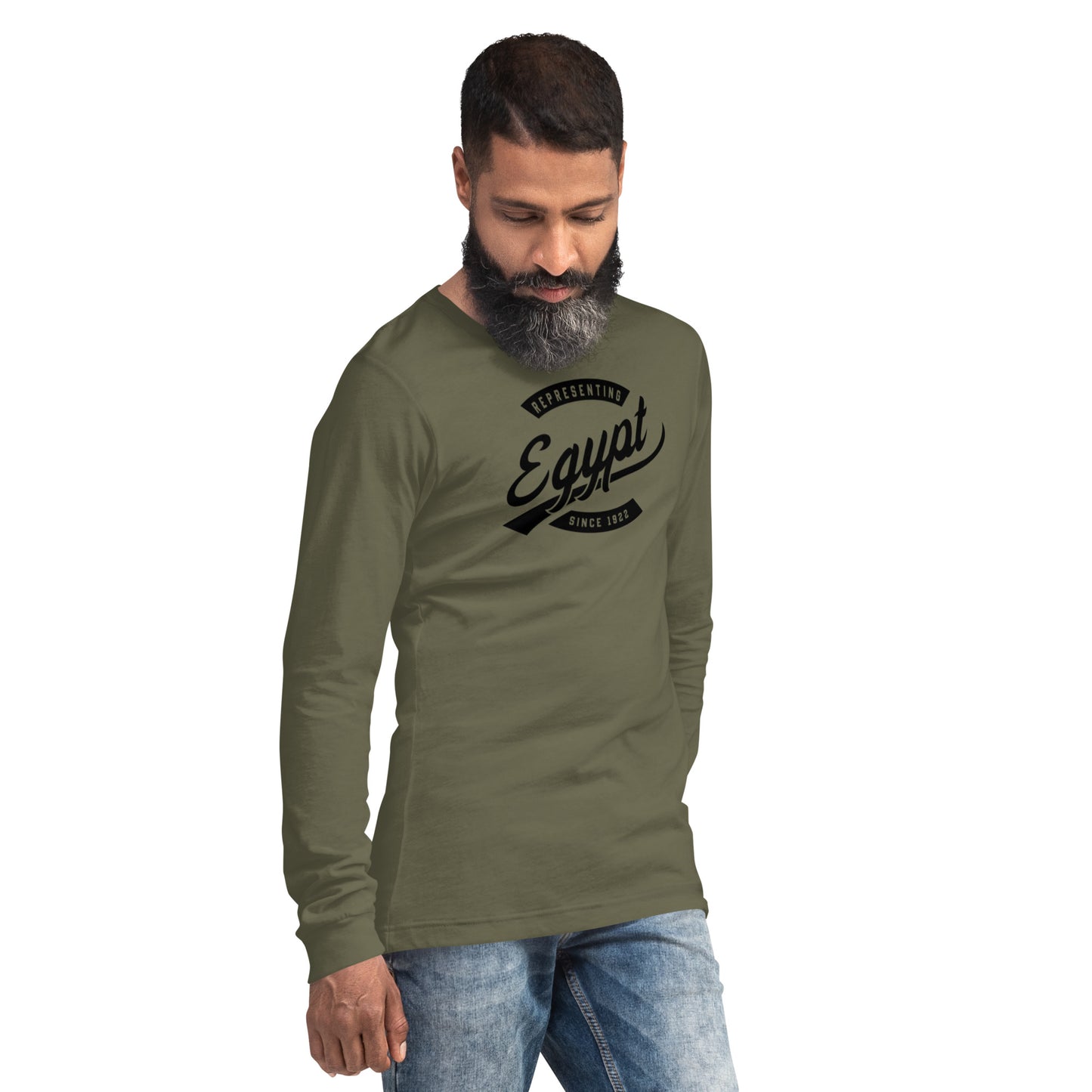 Black professional wearing African diaspora long sleeve t-shirt