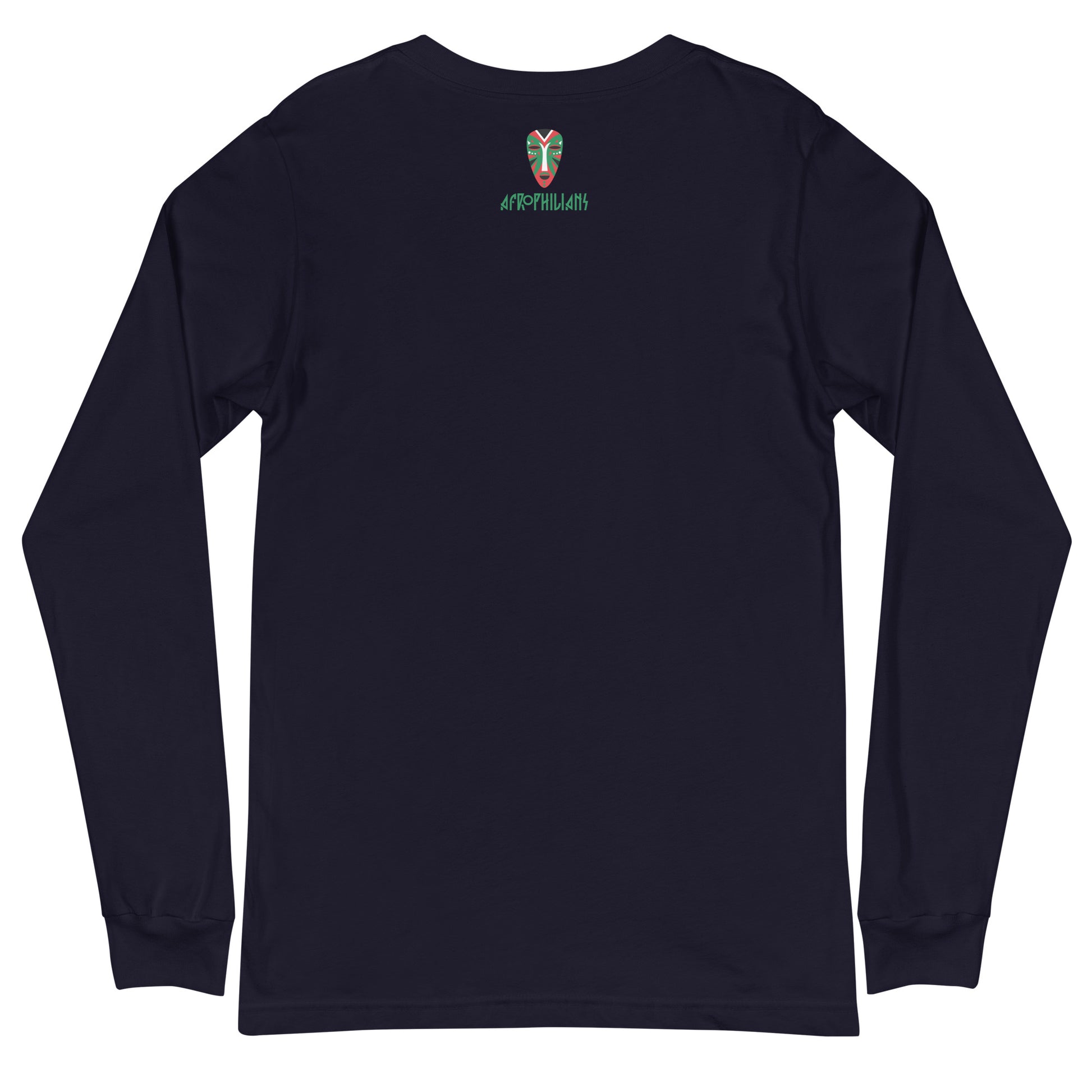 Black professional wearing African diaspora long sleeve t-shirt