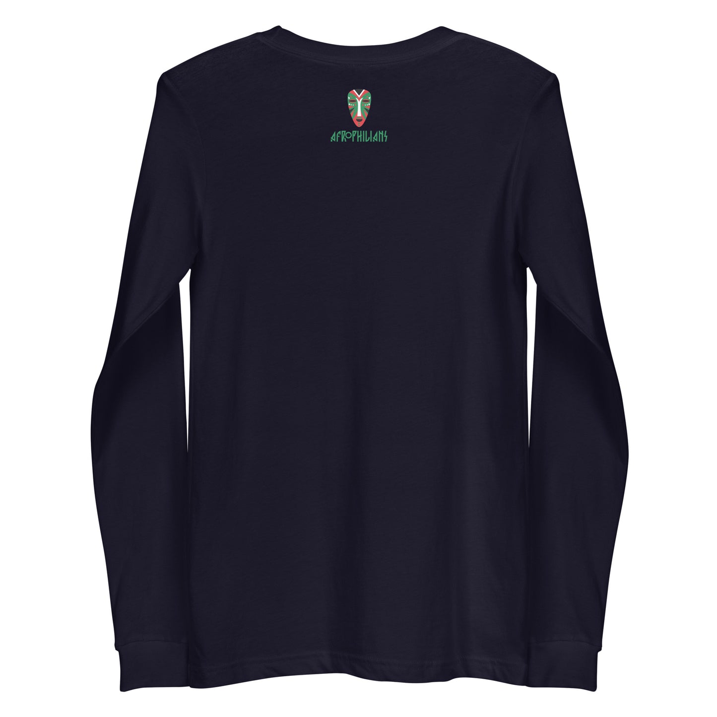 Black professional wearing African diaspora long sleeve t-shirt