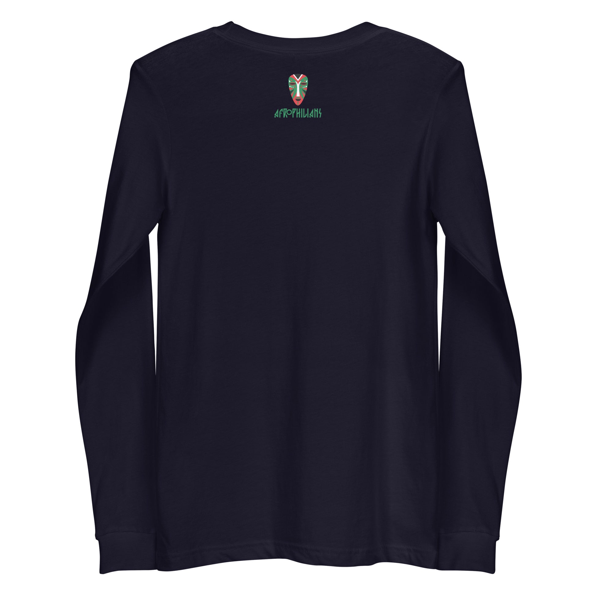 Black professional wearing African diaspora long sleeve t-shirt