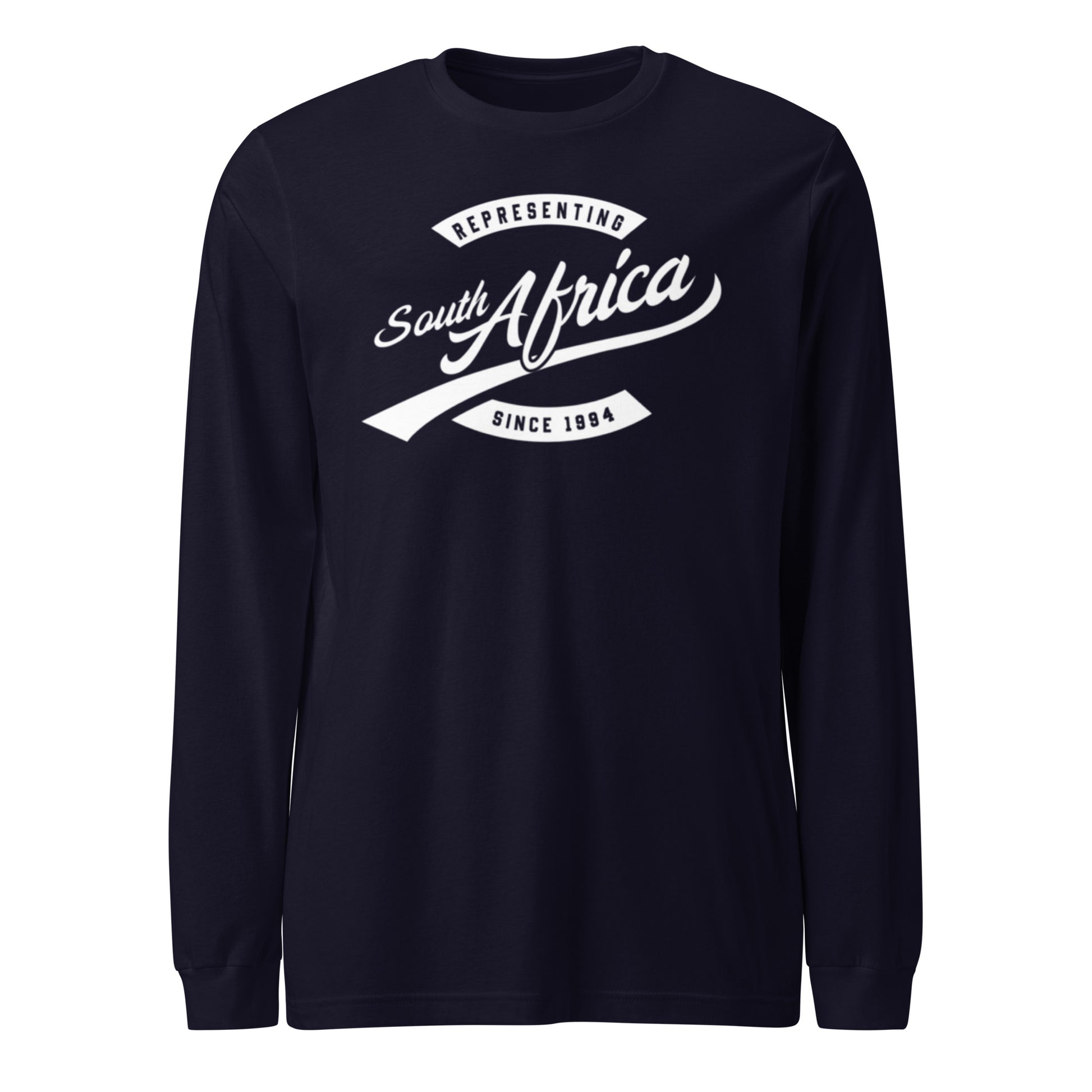 Black professional wearing African diaspora long sleeve t-shirt
