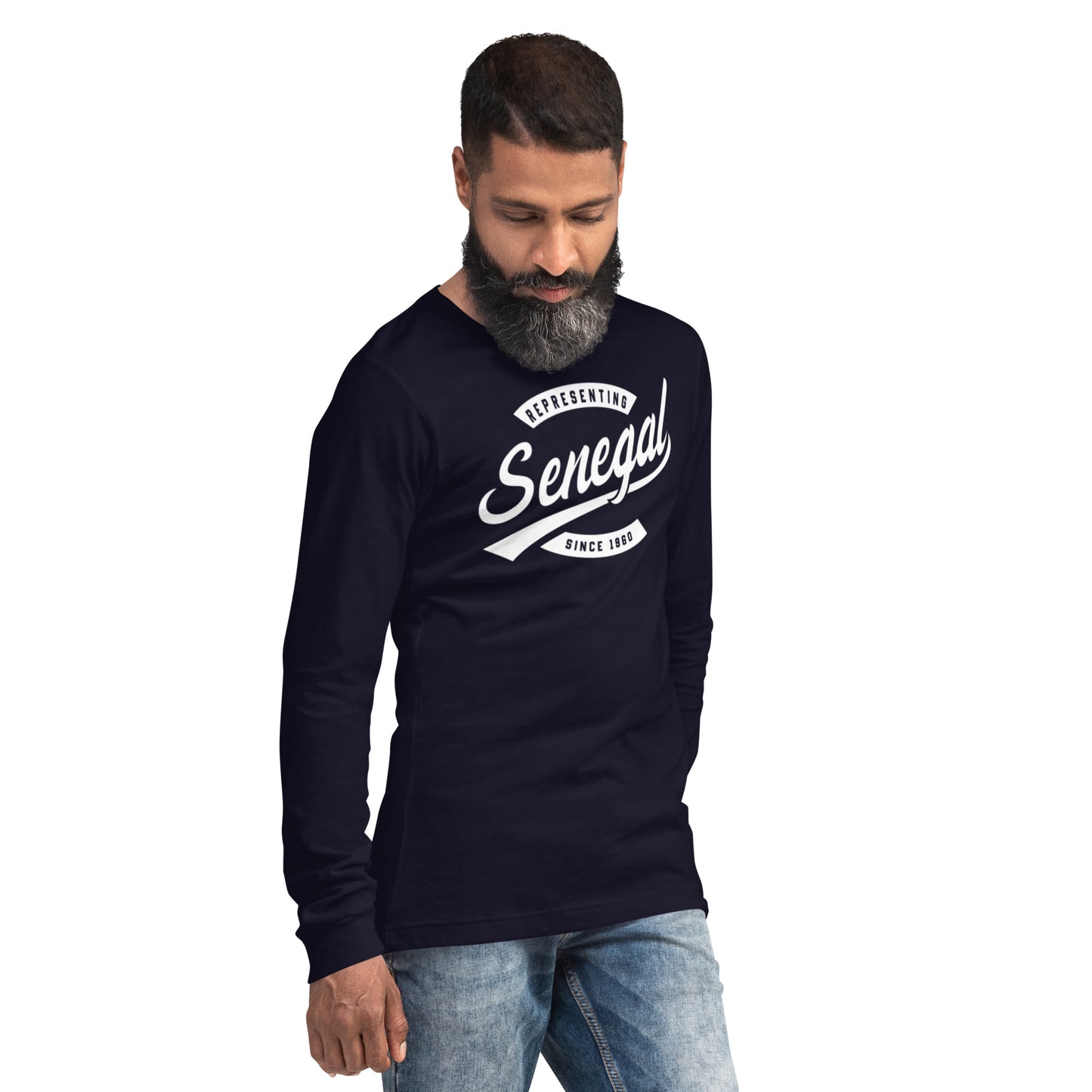 Black professional wearing African diaspora long sleeve t-shirt