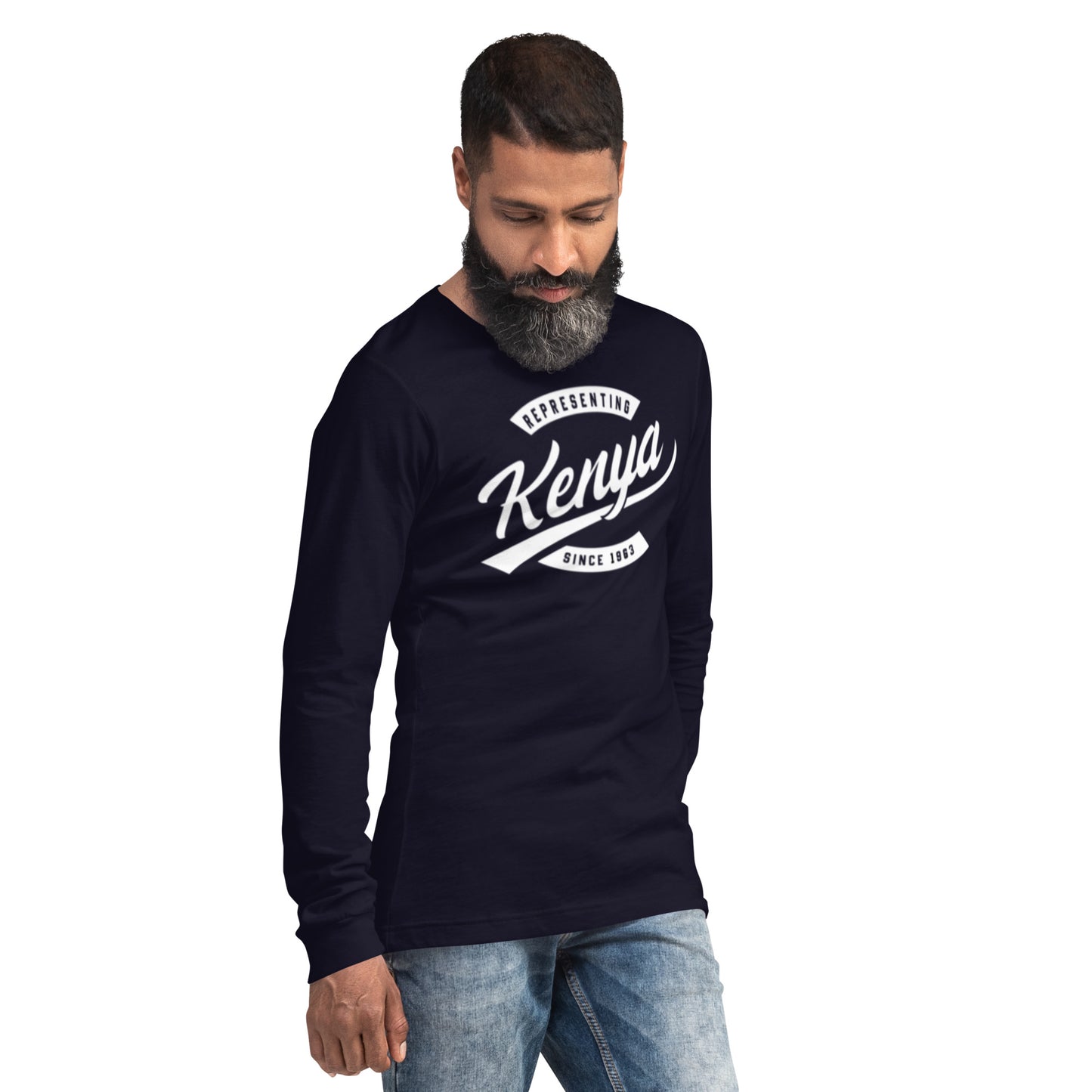 Black professional wearing African diaspora long sleeve t-shirt