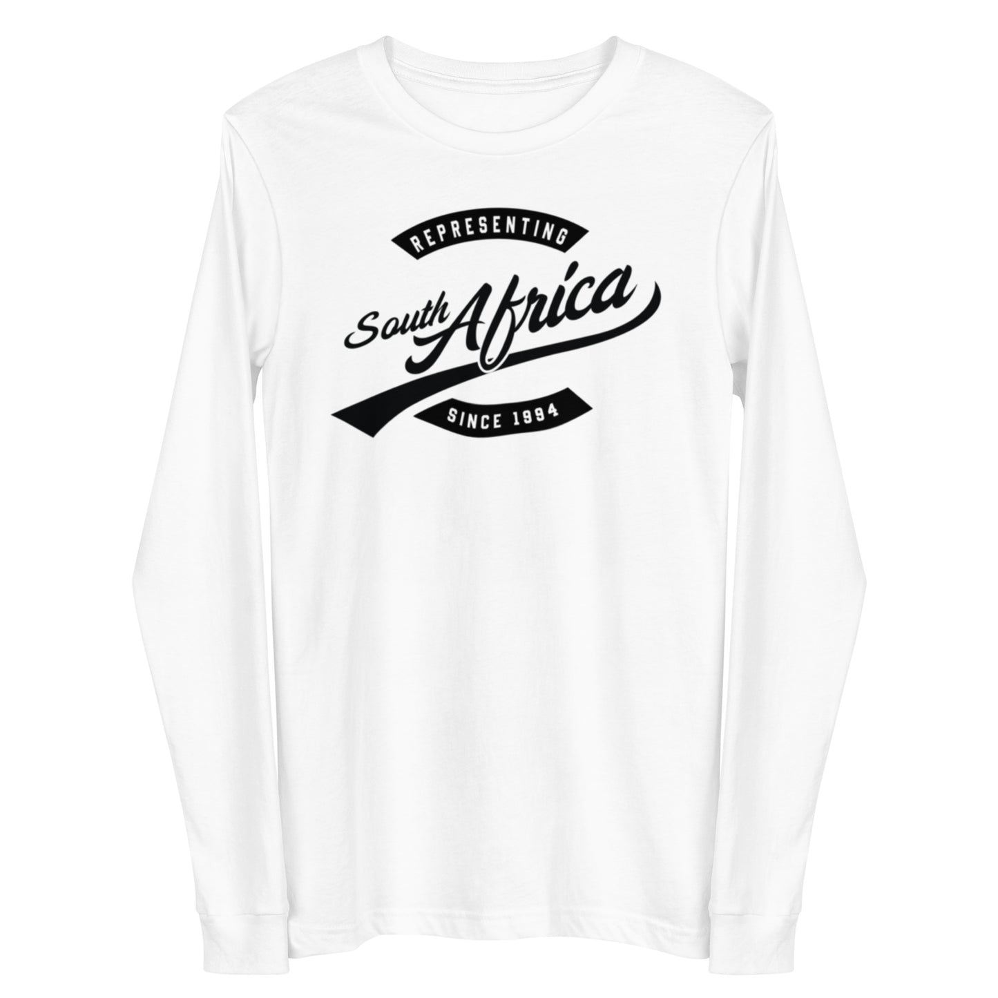 Black professional wearing African diaspora long sleeve t-shirt