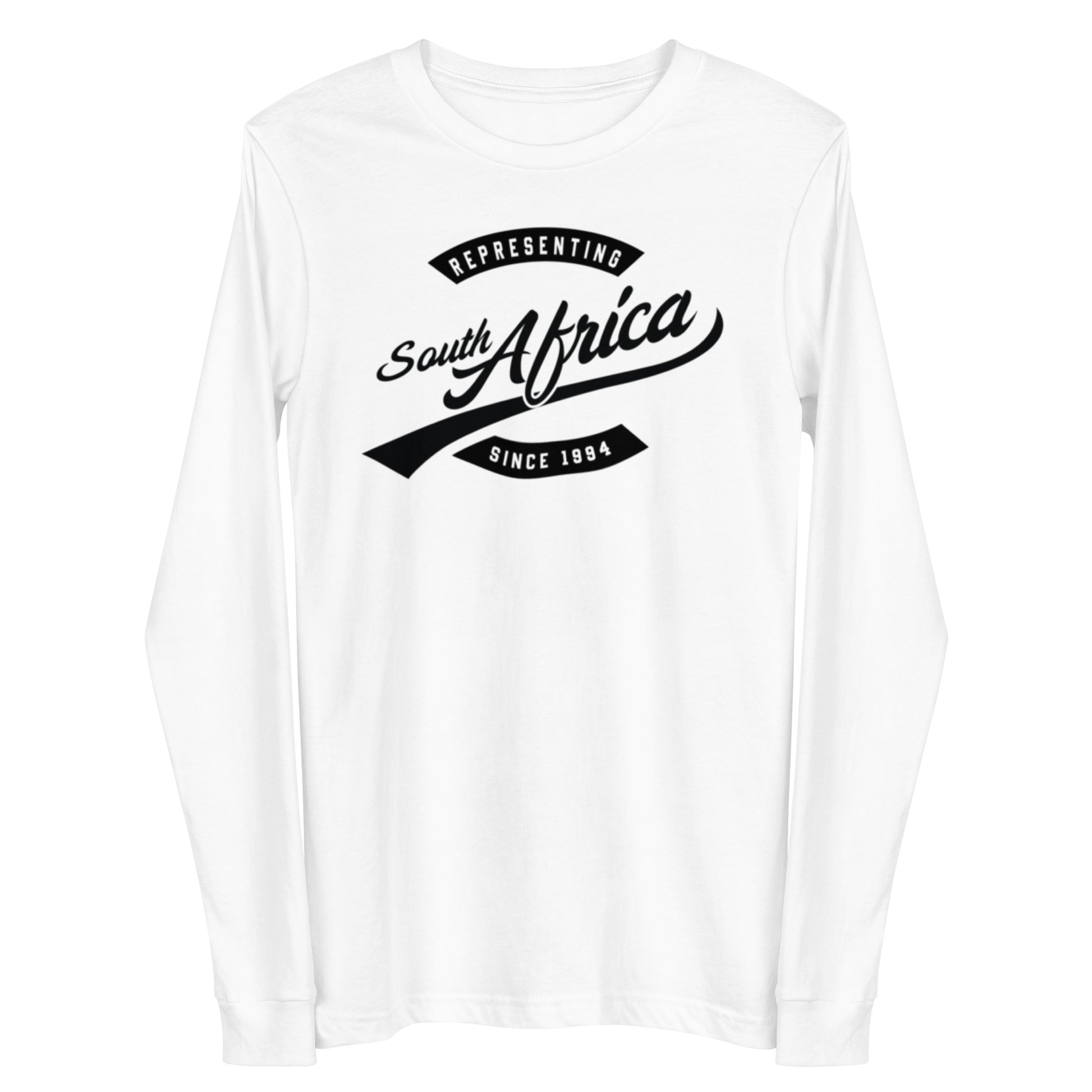 Black professional wearing African diaspora long sleeve t-shirt