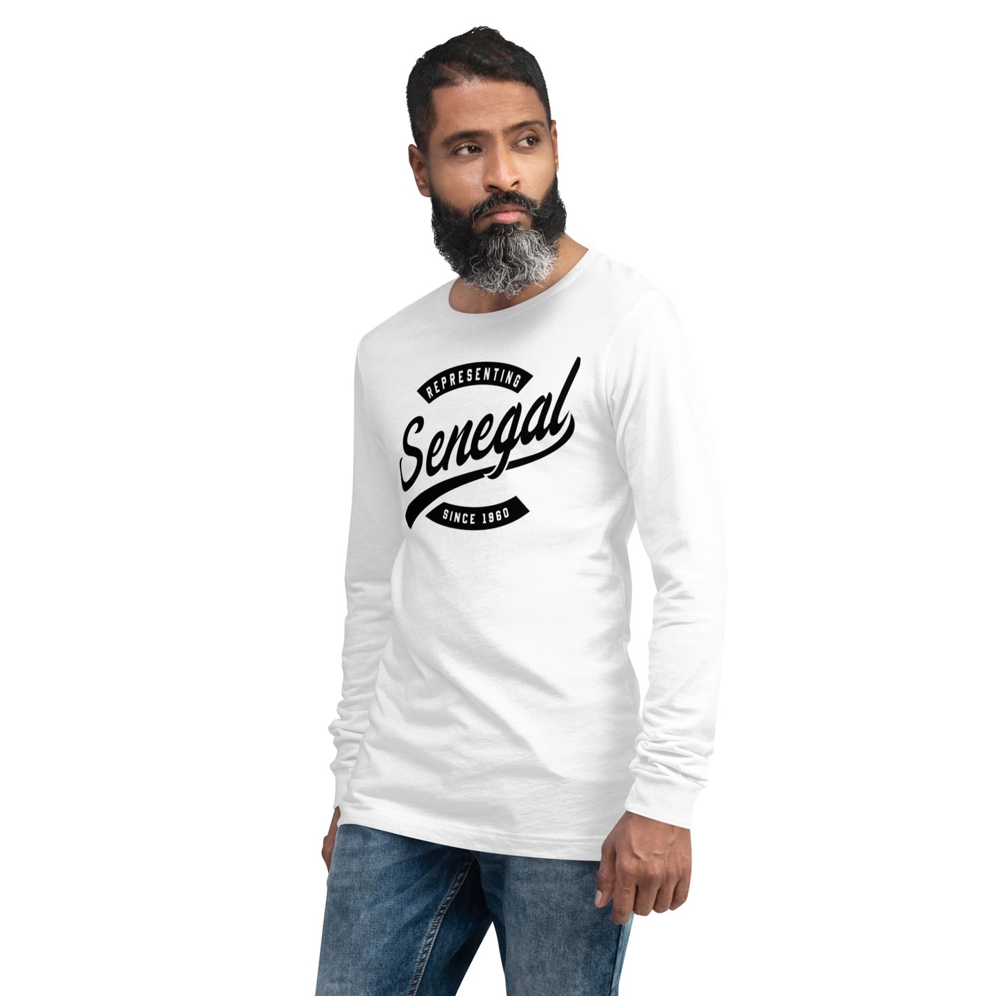 Black professional wearing African diaspora long sleeve t-shirt