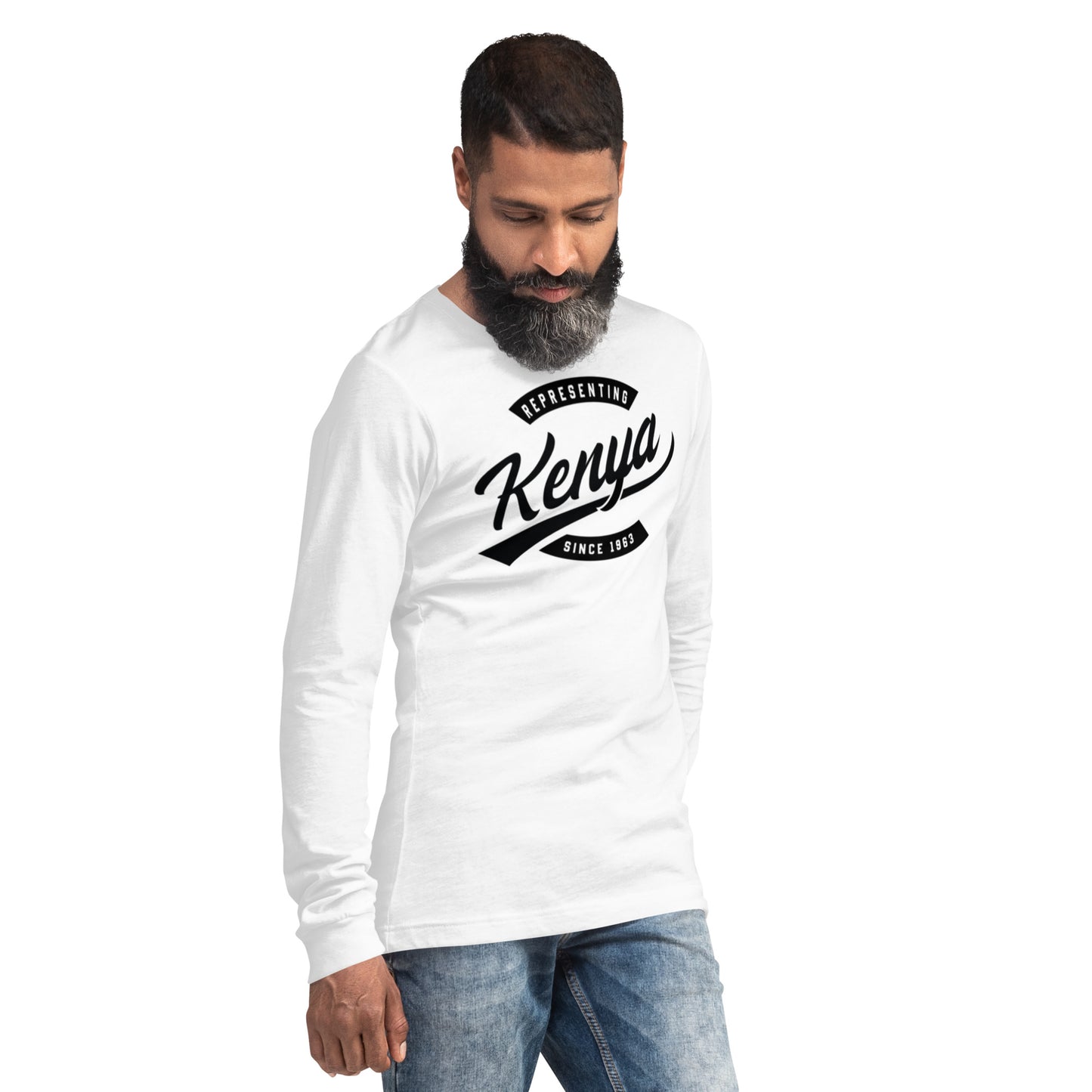 Black professional wearing African diaspora long sleeve t-shirt