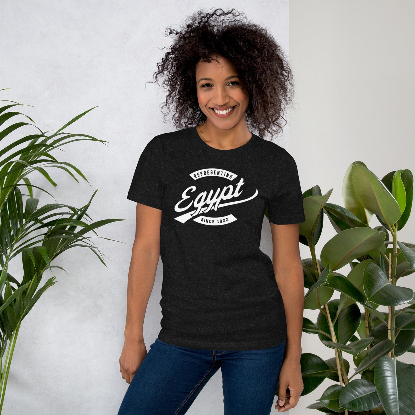 Black professional wearing African-inspired short sleeve tee