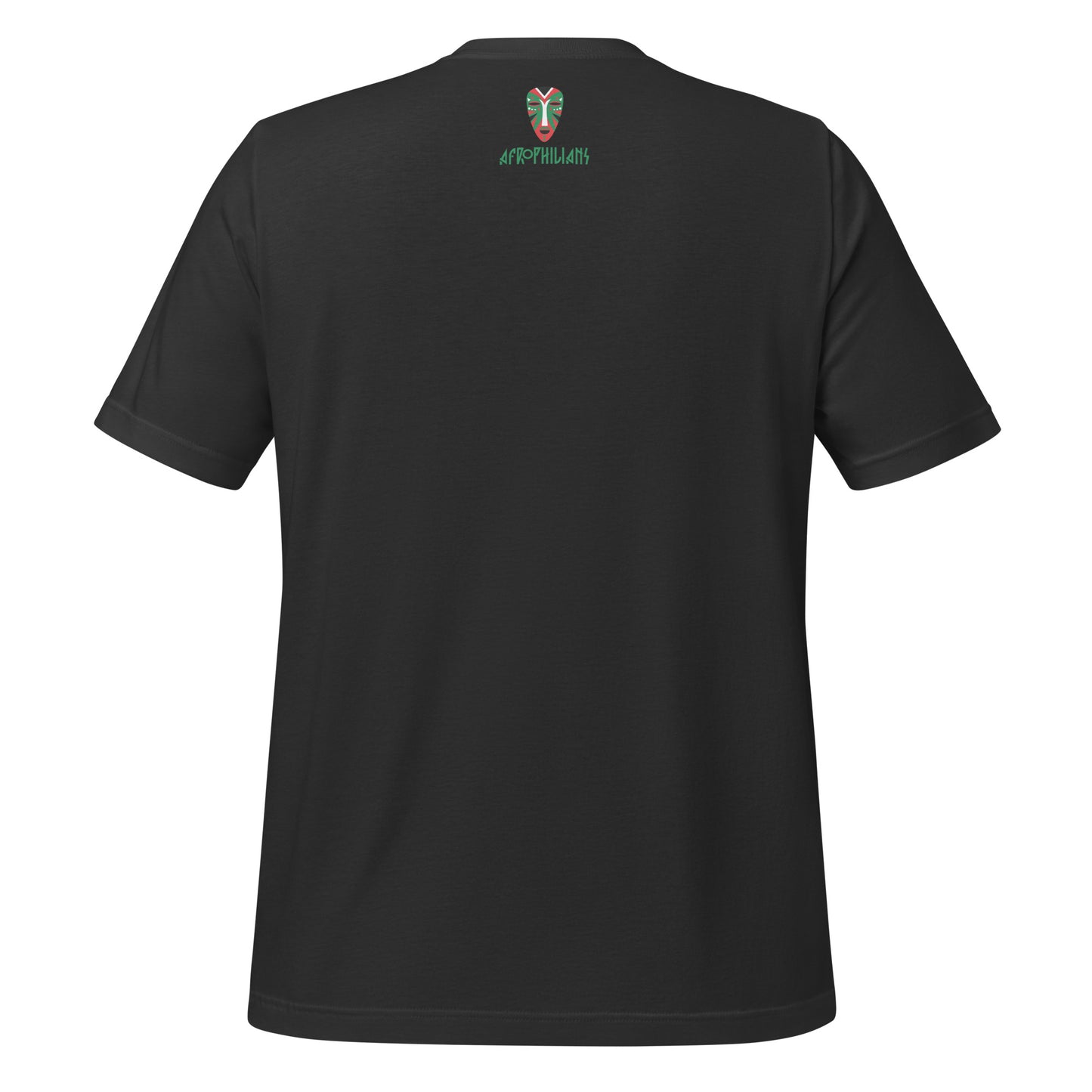 Black professional wearing African-inspired short sleeve tee