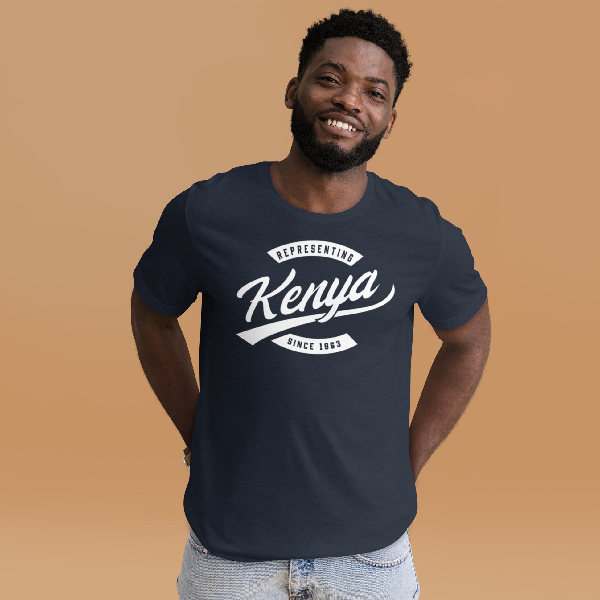 Black professional wearing African-inspired short sleeve tee