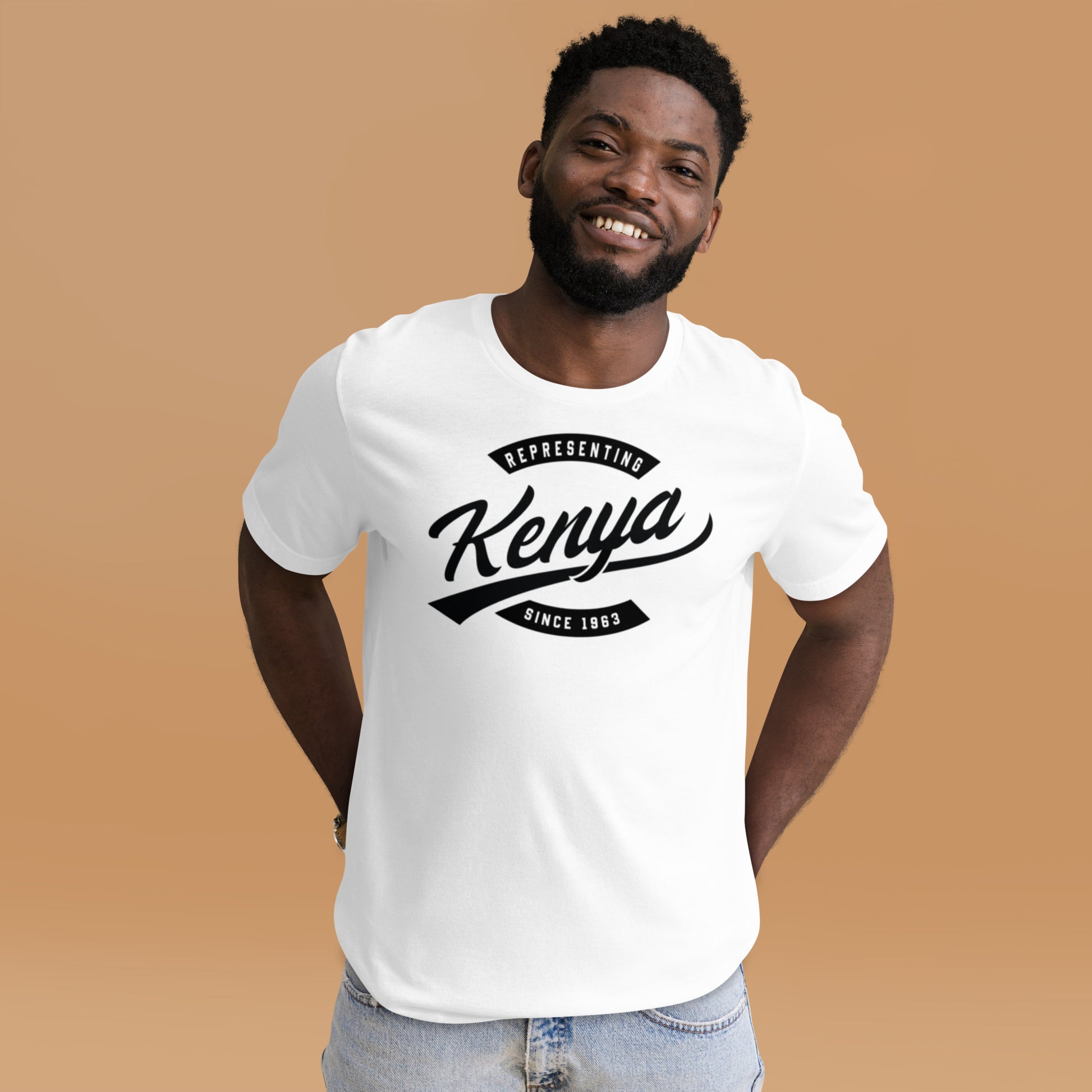 Black professional wearing African-inspired short sleeve tee